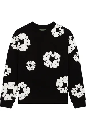DENIM TEARS Heren, Sweatshirts & Hoodies, Zwart, Maat: XL Katoen