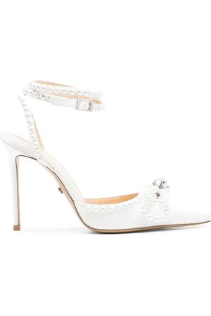 Mach & Mach Dames, Schoenen, Wit, Maat: 39 EU Satijn