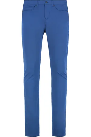 HUGO BOSS Heren, Broeken, Blauw, Maat: W32 Katoen