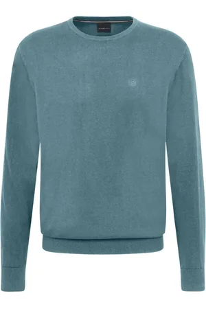 Bugatti Heren, Truien, Blauw, Maat: 2XL Katoen