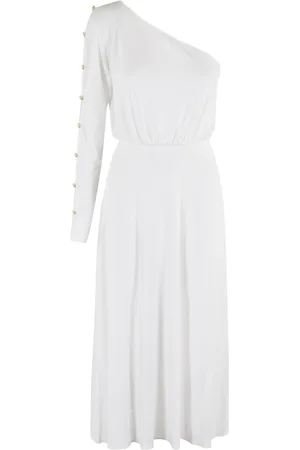 Elisabetta Franchi Dames, Jurken, Wit, Maat: S Viscose