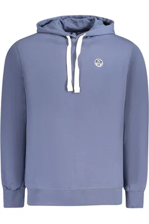 North Sails Heren, Sweatshirts & Hoodies, Blauw, Maat: XL Katoen