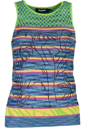 Desigual Dames, Tops, Veelkleurig, Maat: L Katoen