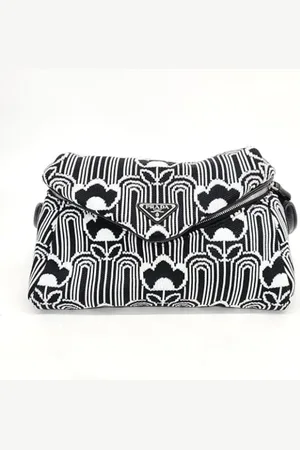 Prada Dames, Pre-owned, Zwart, Maat: ONE Size Leer