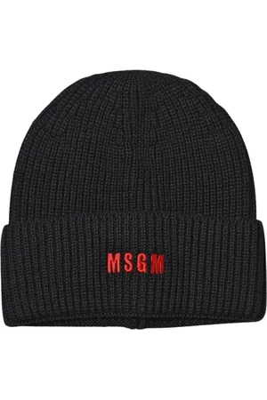 Msgm Heren, Accessoires, Zwart, Maat: ONE Size Wol