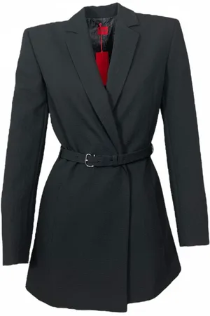 HUGO BOSS Dames, Jassen, Zwart, Maat: S Viscose