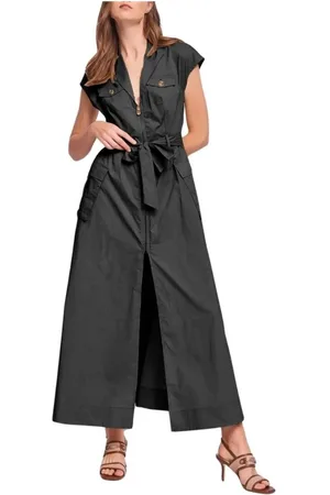 Gaudi Dames, Jurken, Zwart, Maat: XS Katoen