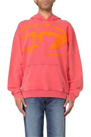 Diesel Heren, Sweatshirts & Hoodies, Rood, Maat: L Katoen
