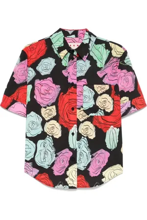 Marni Dames, Blouses & Shirts, Veelkleurig, Maat: S Katoen