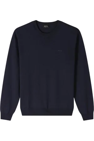 A.P.C. Heren, Truien, Blauw, Maat: M Wol
