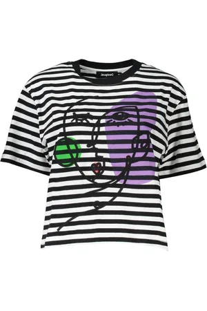 Desigual Dames, Tops, Zwart, Maat: 2XL