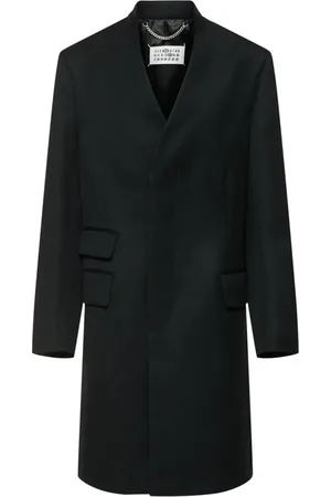 Maison Margiela Dames, Mantels, Zwart, Maat: XS Wol