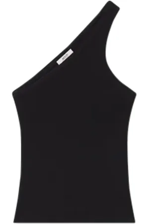 AGOLDE Dames, Tops, Zwart, Maat: XS Katoen