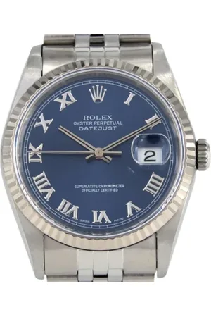 Rolex Dames, Pre-owned, Blauw, Maat: ONE Size