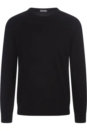 FEDELI Heren, Truien, Zwart, Maat: 5XL Kasjmier