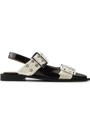 Ganni Dames, Schoenen, Zwart, Maat: 39 EU Leer