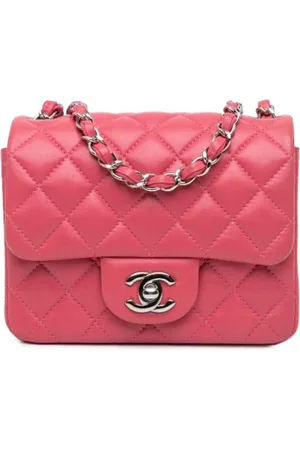 CHANEL Dames, Pre-owned, Roze, Maat: ONE Size Leer