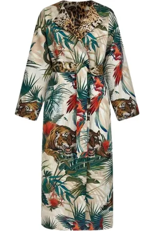 Roberto Cavalli Dames, Mantels, Veelkleurig, Maat: M Zijde