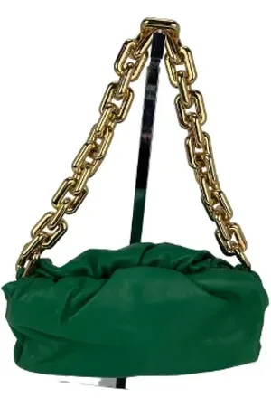 Bottega Veneta Dames, Pre-owned, Groen, Maat: ONE Size Leer