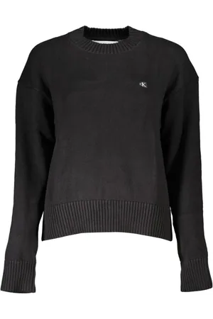 Calvin Klein Dames, Truien, Zwart, Maat: 2XL Katoen