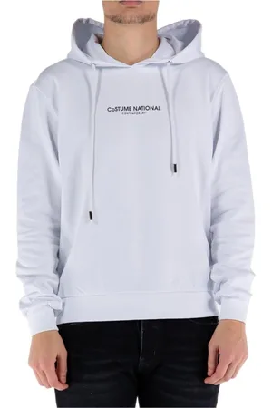 Costume National Heren, Sweatshirts & Hoodies, Wit, Maat: L Katoen