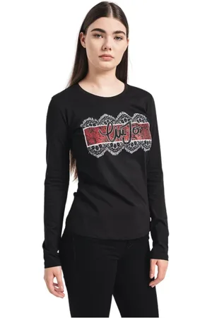 Liu Jo Dames, Tops, Zwart, Maat: XS Katoen