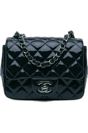 CHANEL Dames, Pre-owned, Blauw, Maat: ONE Size Leer