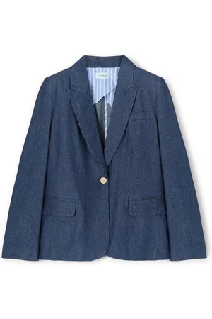 Motivi Dames, Jassen, Blauw, Maat: 2XS Denim