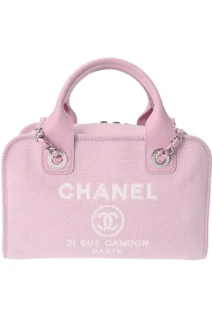 CHANEL Dames, Pre-owned, Roze, Maat: ONE Size Leer