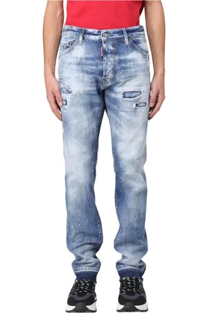 Dsquared2 Heren, Jeans, Blauw, Maat: L Katoen