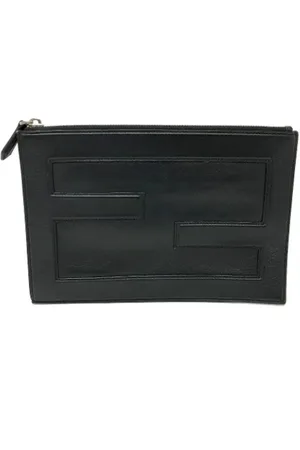 Fendi Dames, Pre-owned, Zwart, Maat: ONE Size Leer