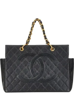 CHANEL Dames, Pre-owned, Zwart, Maat: ONE Size Leer