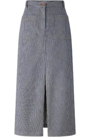 Sessun Dames, Rokken, Blauw, Maat: XS Katoen