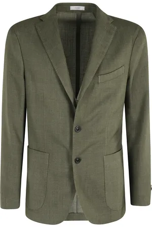 Boglioli Heren, Jassen, Groen, Maat: XL Wol