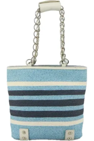 Burberry Dames, Pre-owned, Blauw, Maat: ONE Size Leer