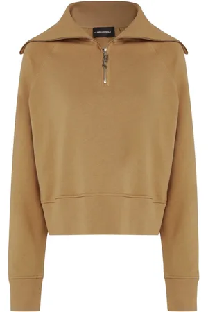 Karl Lagerfeld Dames, Sweatshirts & Hoodies, Bruin, Maat: L Katoen