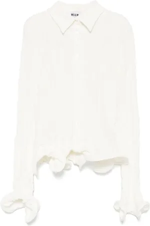 Msgm Dames, Blouses & Shirts, Wit, Maat: XS