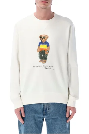 Ralph Lauren Heren, Sweatshirts & Hoodies, Wit, Maat: M Katoen