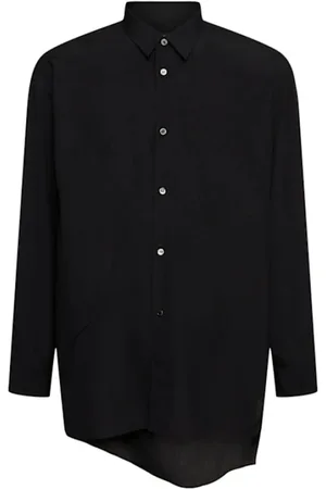 Comme des Garçons Heren, Overhemden, Zwart, Maat: M Poliester