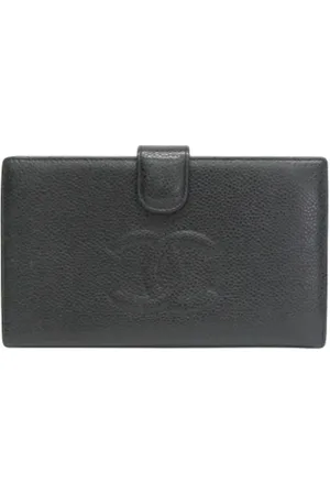 CHANEL Dames, Pre-owned, Zwart, Maat: ONE Size Leer