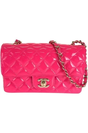 CHANEL Dames, Pre-owned, Roze, Maat: ONE Size Leer