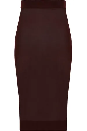 Saint Laurent Dames, Rokken, Rood, Maat: M Viscose