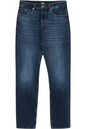 HUGO BOSS Heren, Jeans, Blauw, Maat: W30 L32 Katoen