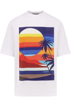 Dsquared2 Heren, Tops, Wit, Maat: M Katoen