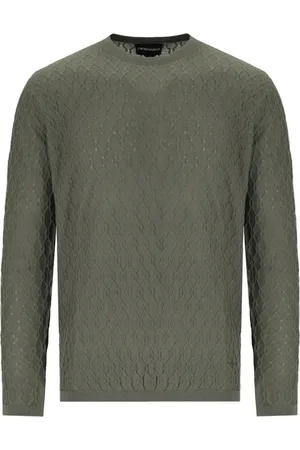 Emporio Armani Heren, Truien, Groen, Maat: L Wol