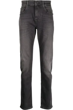 7 for all Mankind Heren, Jeans, Zwart, Maat: W33 Katoen