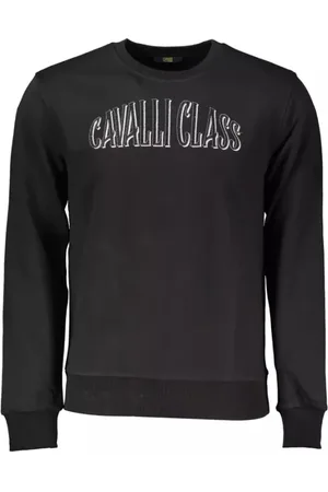 Roberto Cavalli Heren, Sweatshirts & Hoodies, Zwart, Maat: S Katoen