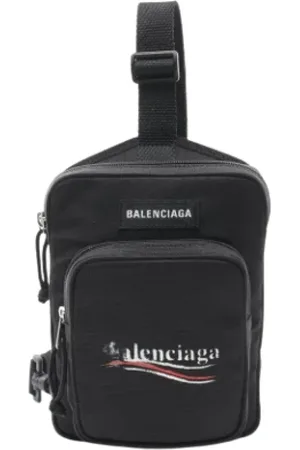 Balenciaga Heren, Tassen, Zwart, Maat: ONE Size Nylon