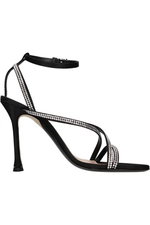 Nº21 Dames, Schoenen, Zwart, Maat: 39 EU Satijn
