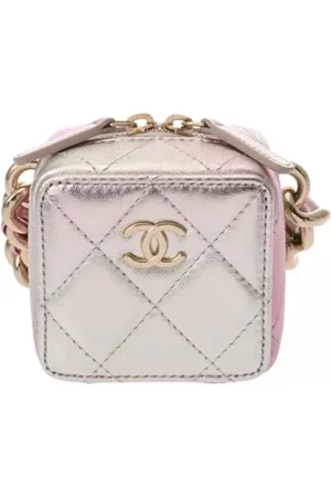 CHANEL Dames, Pre-owned, Roze, Maat: ONE Size Leer